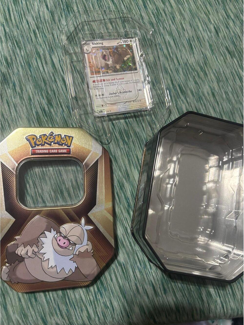 Pokemon TCG Slaking Triple Whammy Tin EMPTY